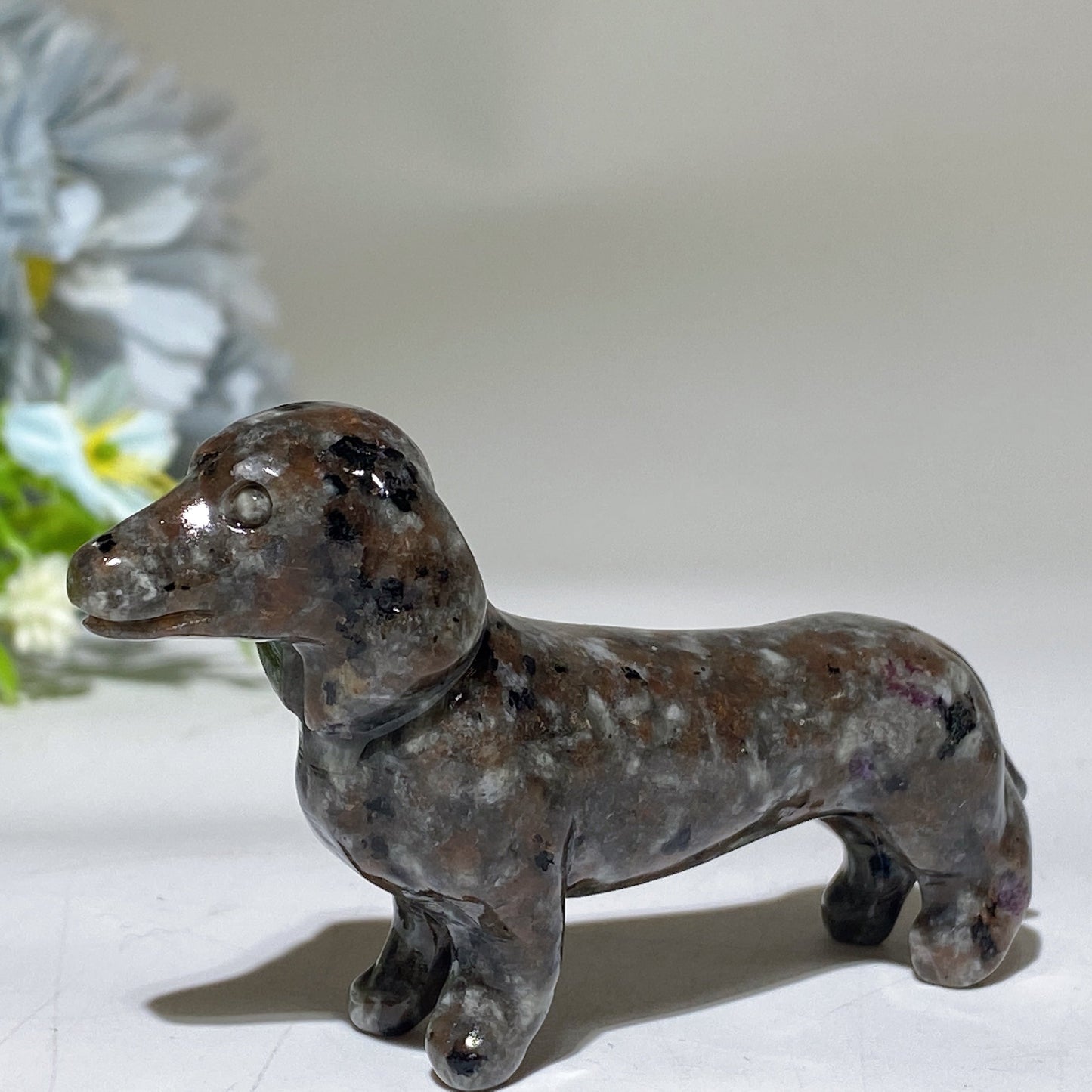 3.0" Crystal Sausage Dog Carving Crystal Healing Bulk Wholesale
