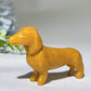 3.0" Crystal Sausage Dog Carving Crystal Healing Bulk Wholesale