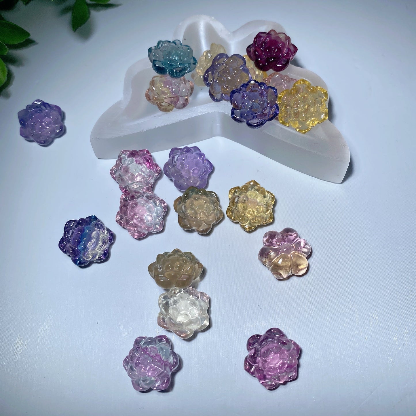 Mixed Mini Fluorite Carvings Bulk Wholesale