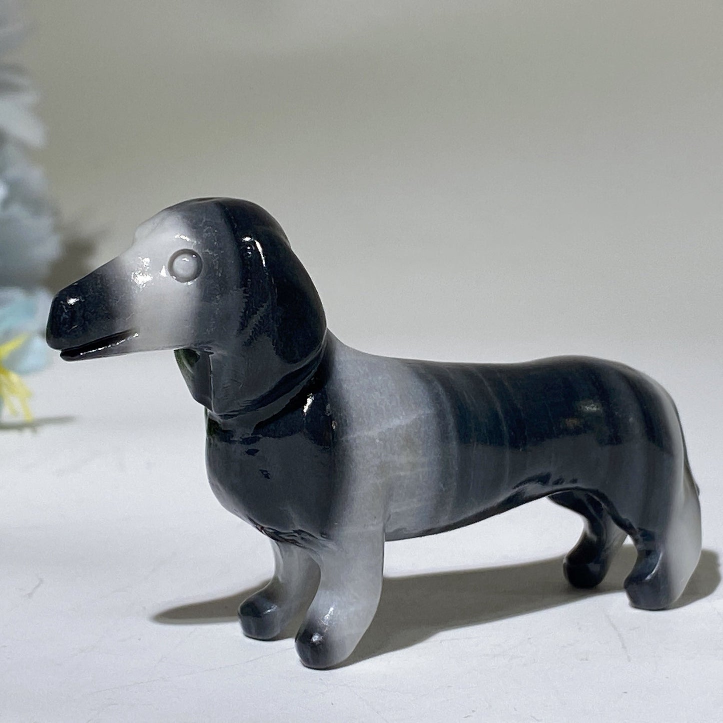 3.0" Crystal Sausage Dog Carving Crystal Healing Bulk Wholesale
