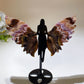 Aurora Fluorite Angel Wings Carving with Stand Crystal Healing Bulk Wholesale