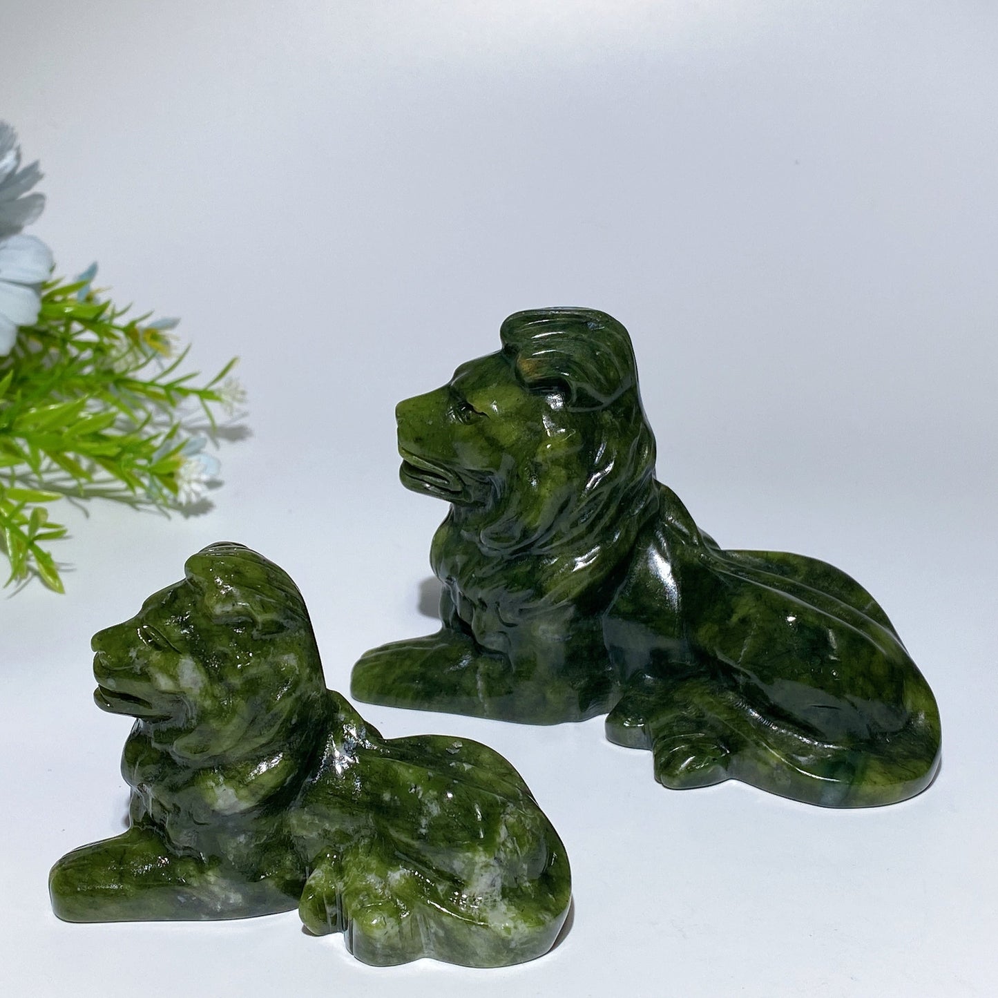 Serpentine Lion Carving Crystal Healing Bulk Wholesale