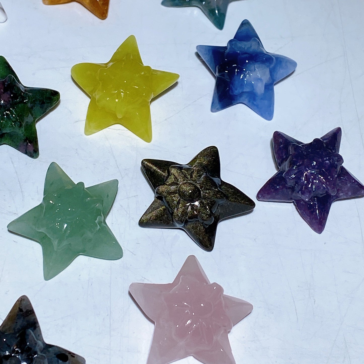 1.1" Crystal Staryu Pokemon Series Carving Crystal Healing Bulk Wholesale