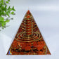 6cm Crystal Chips Resin Orgone Pyramid Carving Crystal Healing Bulk Wholesale