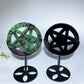 3.8" Crystal Pentacle Carving with Stand Crystal Healing Bulk Wholesale