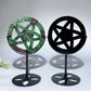 3.8" Crystal Pentacle Carving with Stand Crystal Healing Bulk Wholesale