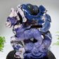 22cm Unique Blue Flower Agate Dragon Carving with Stand Crystal Healing Bulk Wholesale