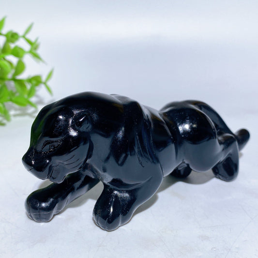 4.5" Crystal Leopard Carving Crystal Healing Bulk Wholesale