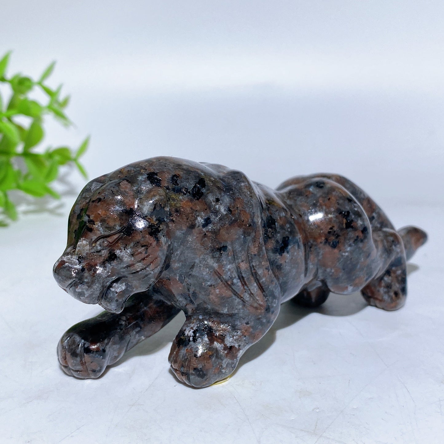 4.5" Crystal Leopard Carving Crystal Healing Bulk Wholesale