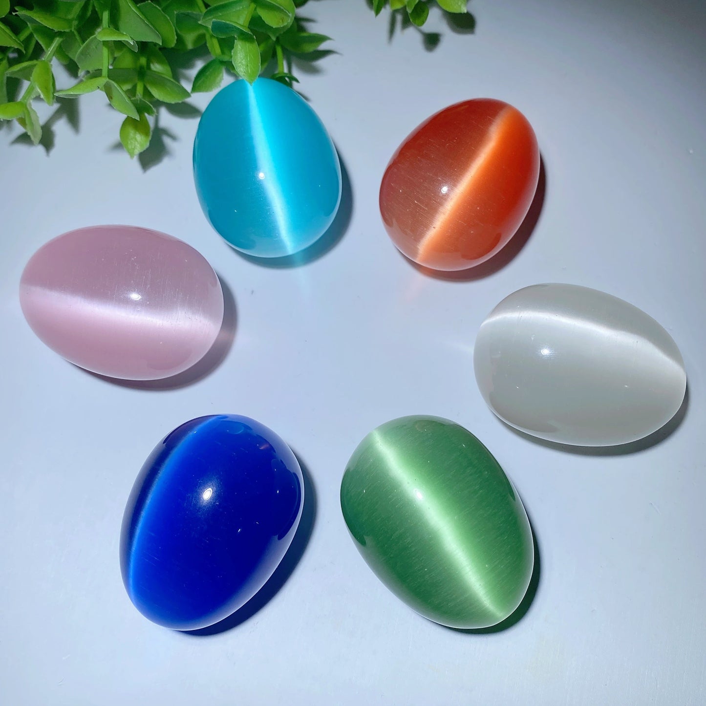 1.9" Mixed Cat's Eye Eggs Bulk Wholesale