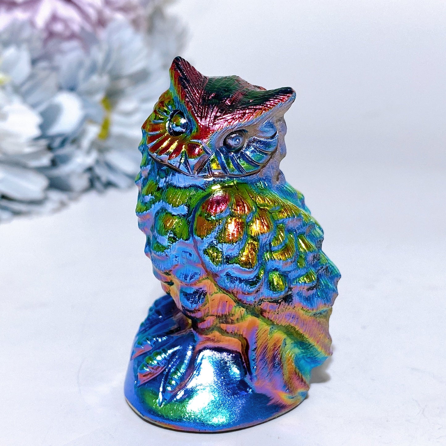 2.4" Crystal Owl Carving Crystal Healing Bulk Wholesale