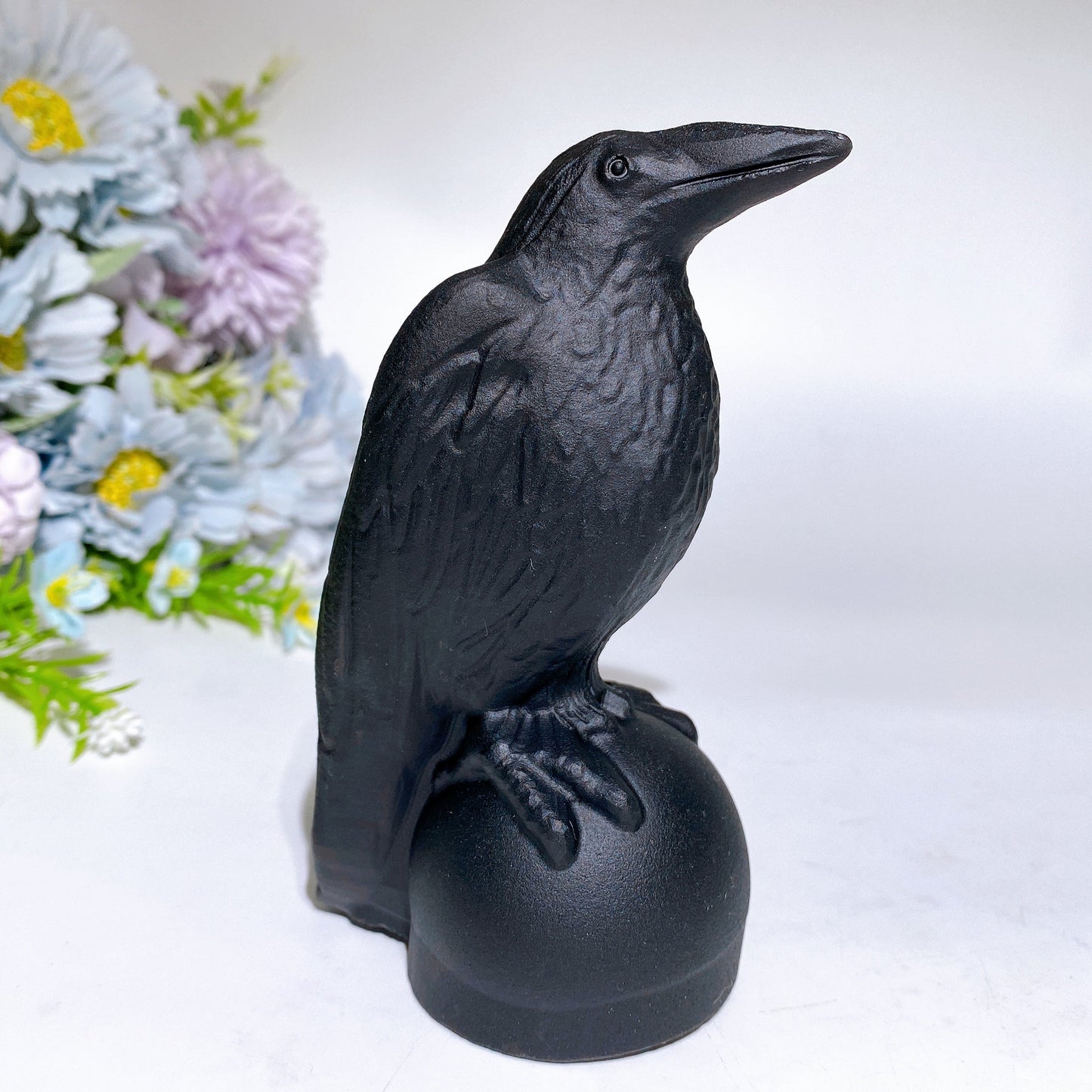 2.3"-4.9" Black Obsidian Raven Carving Crystal Healing Bulk Wholesale