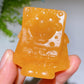 1.9" Orange Calcite SpongeBob Carving Crystal Healing Bulk Wholesale