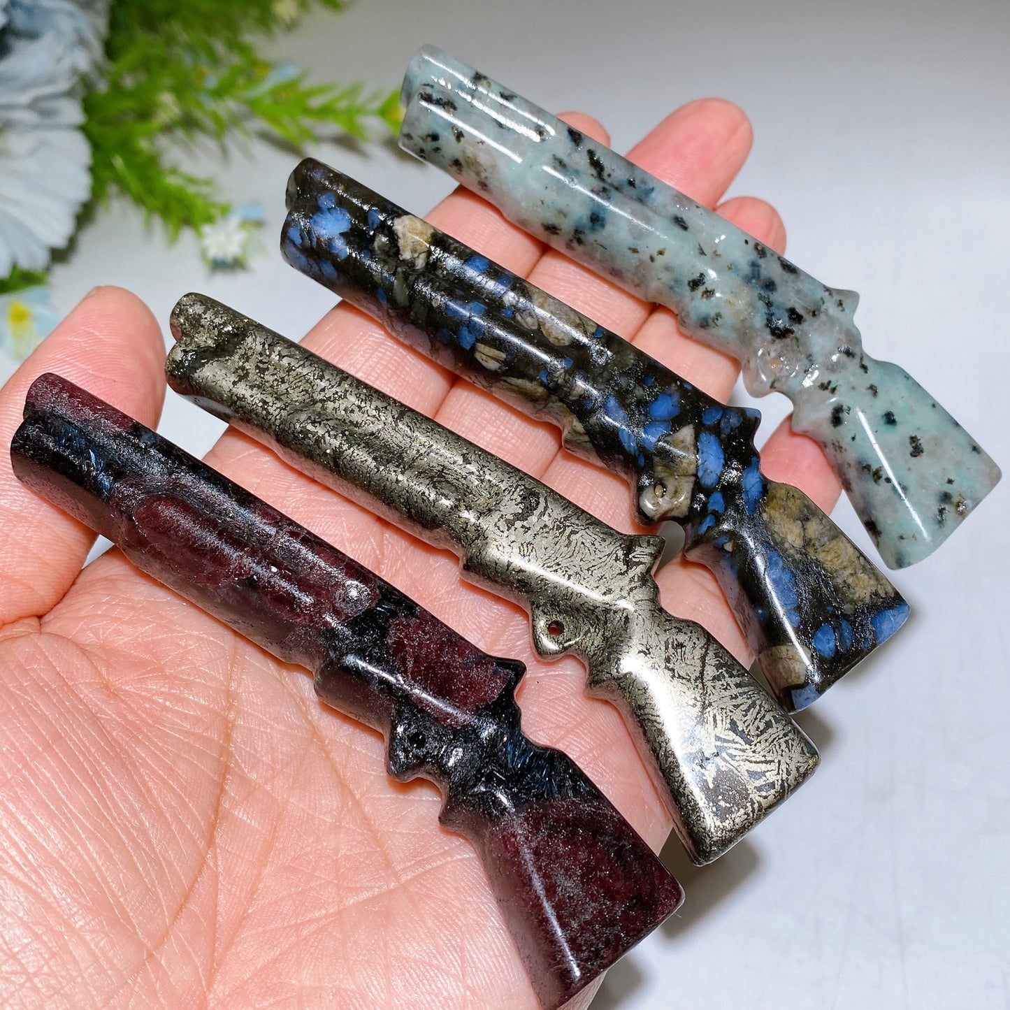 3.8" Crystal Shotgun Carving Crystal Healing Bulk Wholesale