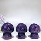 1.8" Purple Mica Cartoon Mushroom Carving Crystal Healing Bulk Wholesale