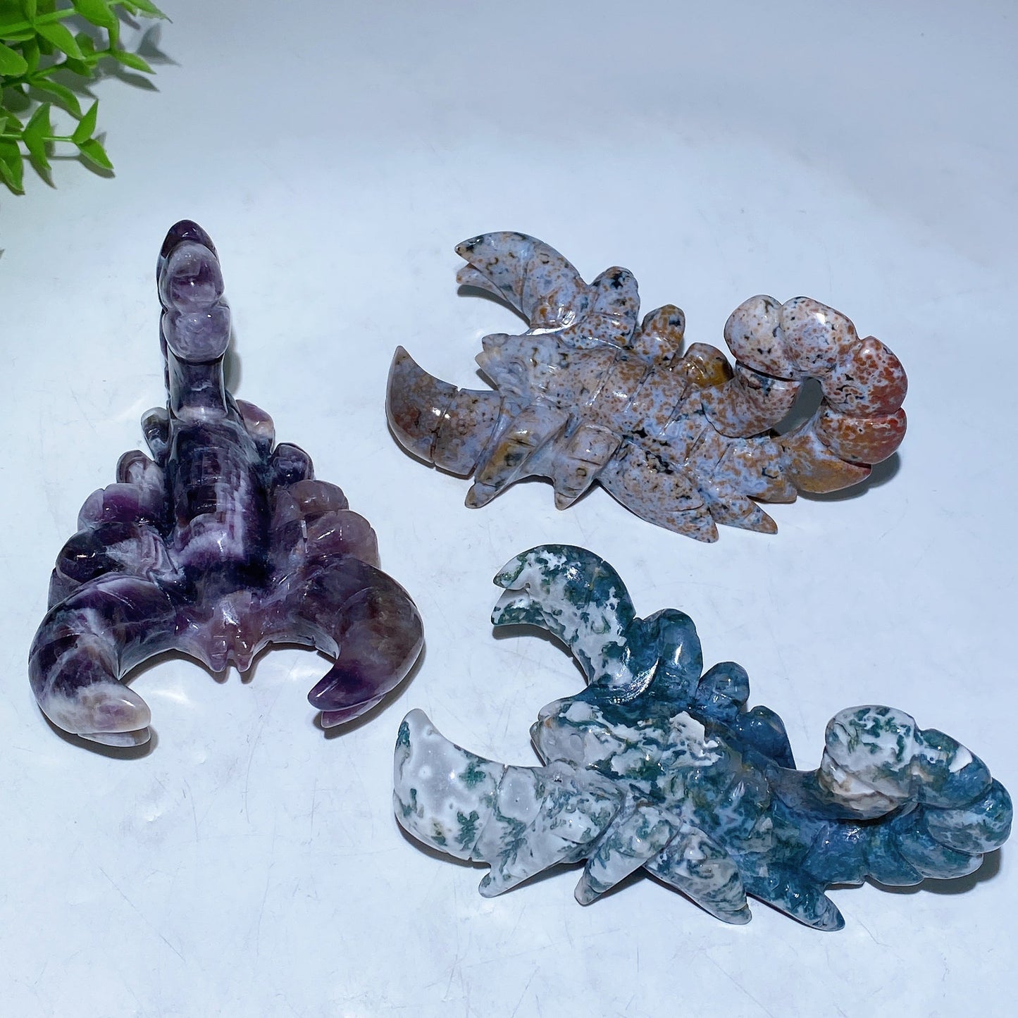 4.0" Crystal Scorpion Carving Crystal Healing Bulk Wholesale