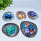 2.8"-3.8" Agate Slab with Pokemon Printing Crystal Healing Bulk Wholesale