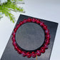 6mm 8mm 10mm UV Reactive Star Ruby Bracelet Crystal Healing Bulk Wholesale