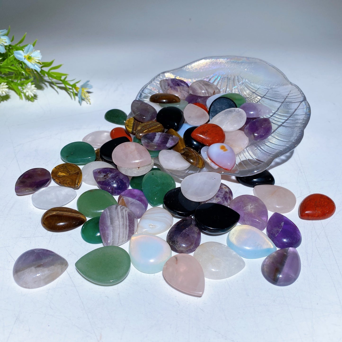 24mm Mixed Crystal Drop 1.0KG Crystal Healing Bulk Wholesale