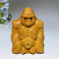 3.2" Serpentine Yellow Jade Gorilla Carving Crystal Healing Bulk Wholesale