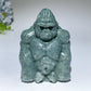 3.2" Serpentine Yellow Jade Gorilla Carving Crystal Healing Bulk Wholesale