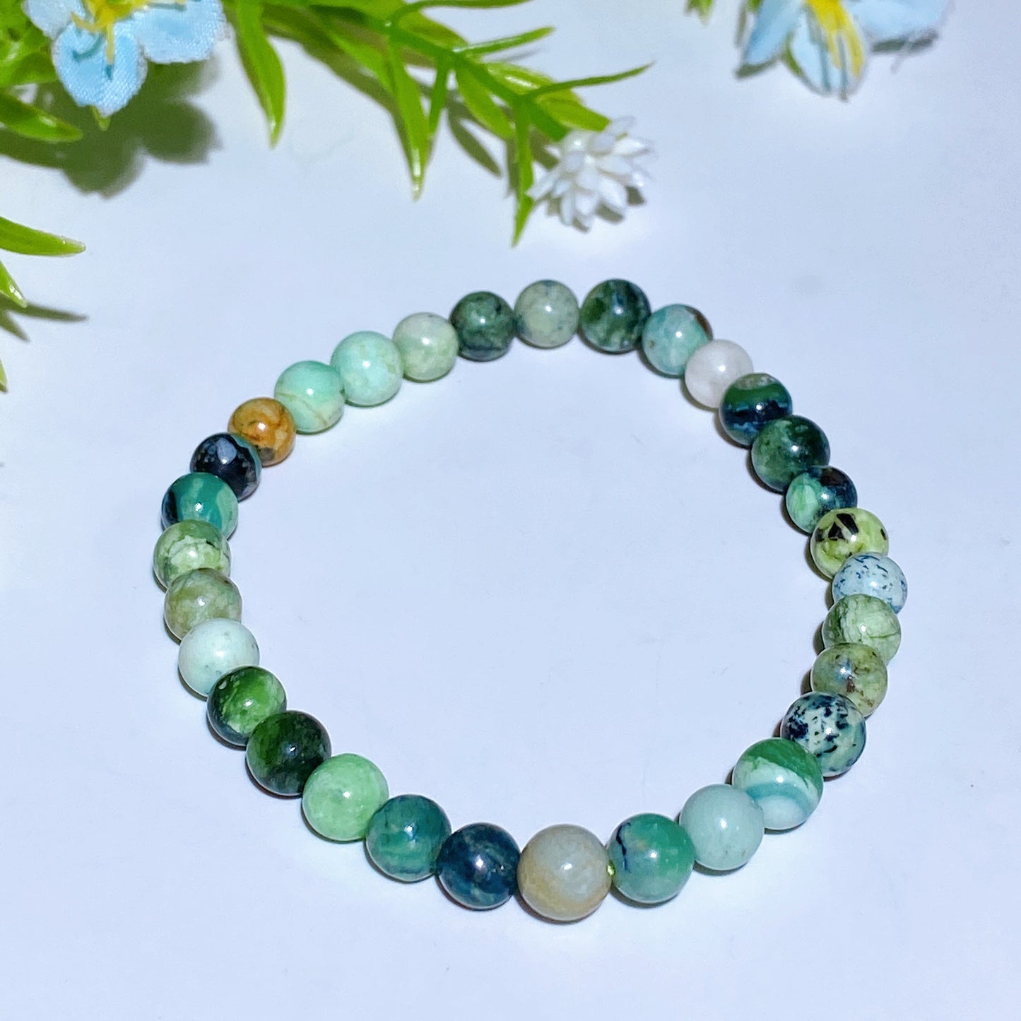 6mm Variscite Bracelet Crystal Healing Bulk Wholesale