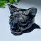 1.8" Mixed Crystal Cat Head Carvings Bulk Wholesale