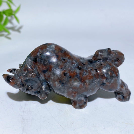 3.1" Crystal Bull Carving Crystal Healing Bulk Wholesale