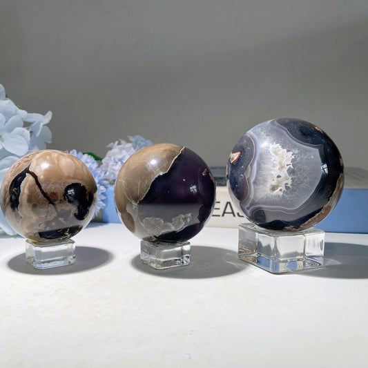 2.0"-4.0" Volcanno Agate Sphere Bulk Wholesale