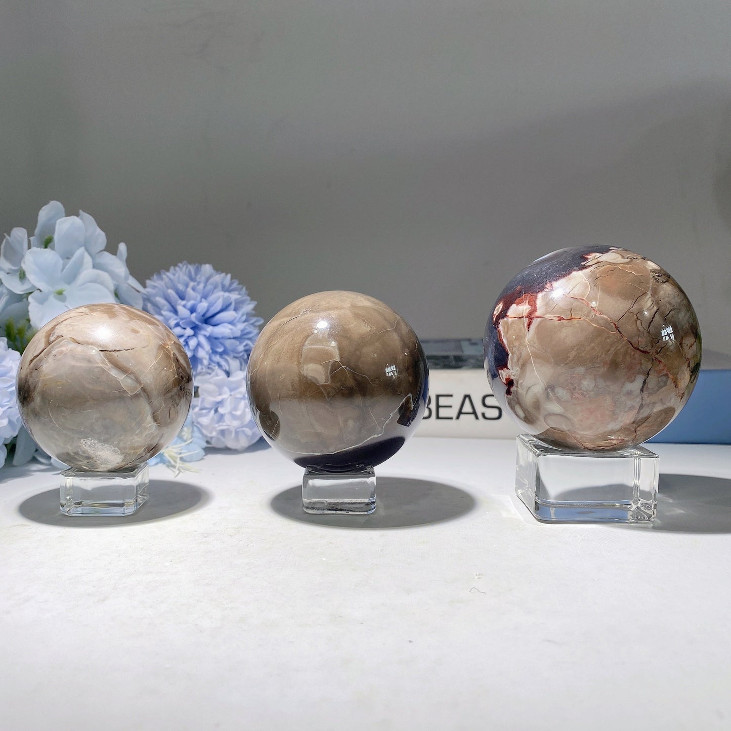 2.0"-4.0" Volcanno Agate Sphere Bulk Wholesale