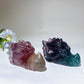 3.2"-3.5" Fluorite Dragon Head Carving Bulk Wholesale