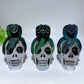 3.8" Selenite Skull with Snake Decor with Hand Painting Crystal Healing Bulk Wholesale