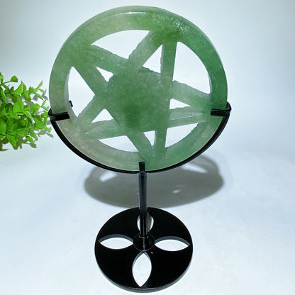 3.8" Crystal Pentacle Carving with Stand Crystal Healing Bulk Wholesale