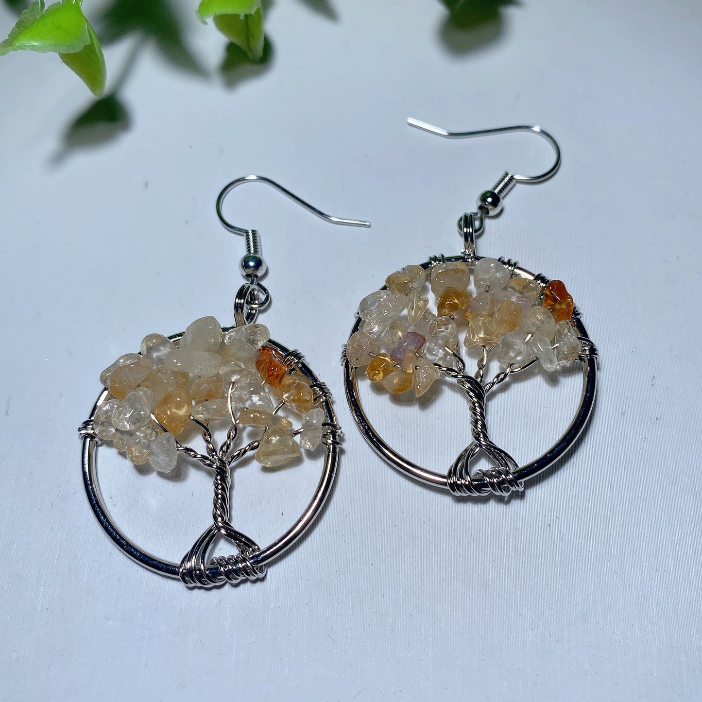 Mixed Crystal Life Tree Earrings Bulk Wholesale