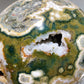 Large Unique Druzy Ocean Jasper Sphere with Wooden Stand Crystal Healing Bulk Wholesale