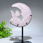 Crystal Fairy on Moon Carving with Stand Crystal Healing Bulk Wholesale