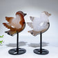 Druzy Agate Bird Carving with Stand Free Form Crystal Healing Bulk Wholesale