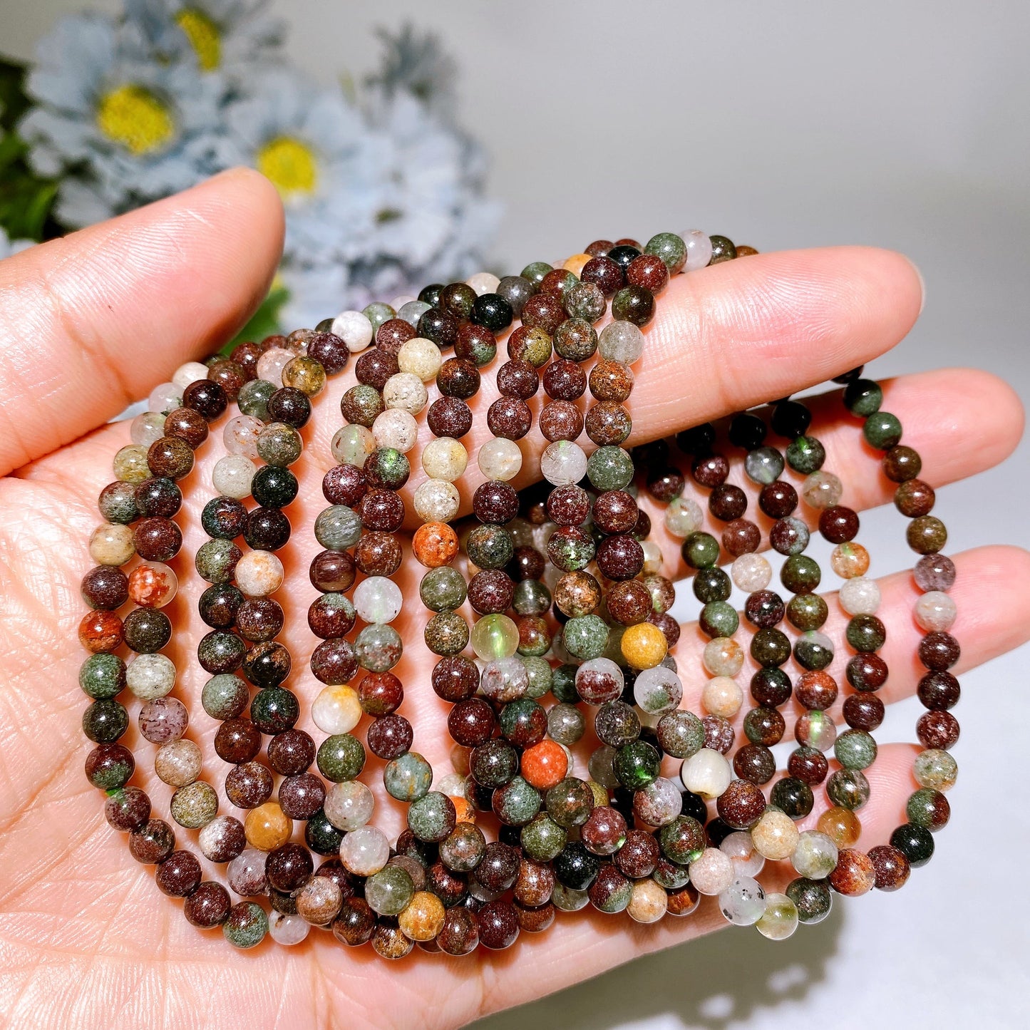 4.8mm Garden Quartz Bracelet Crystal Healing Bulk Wholesale