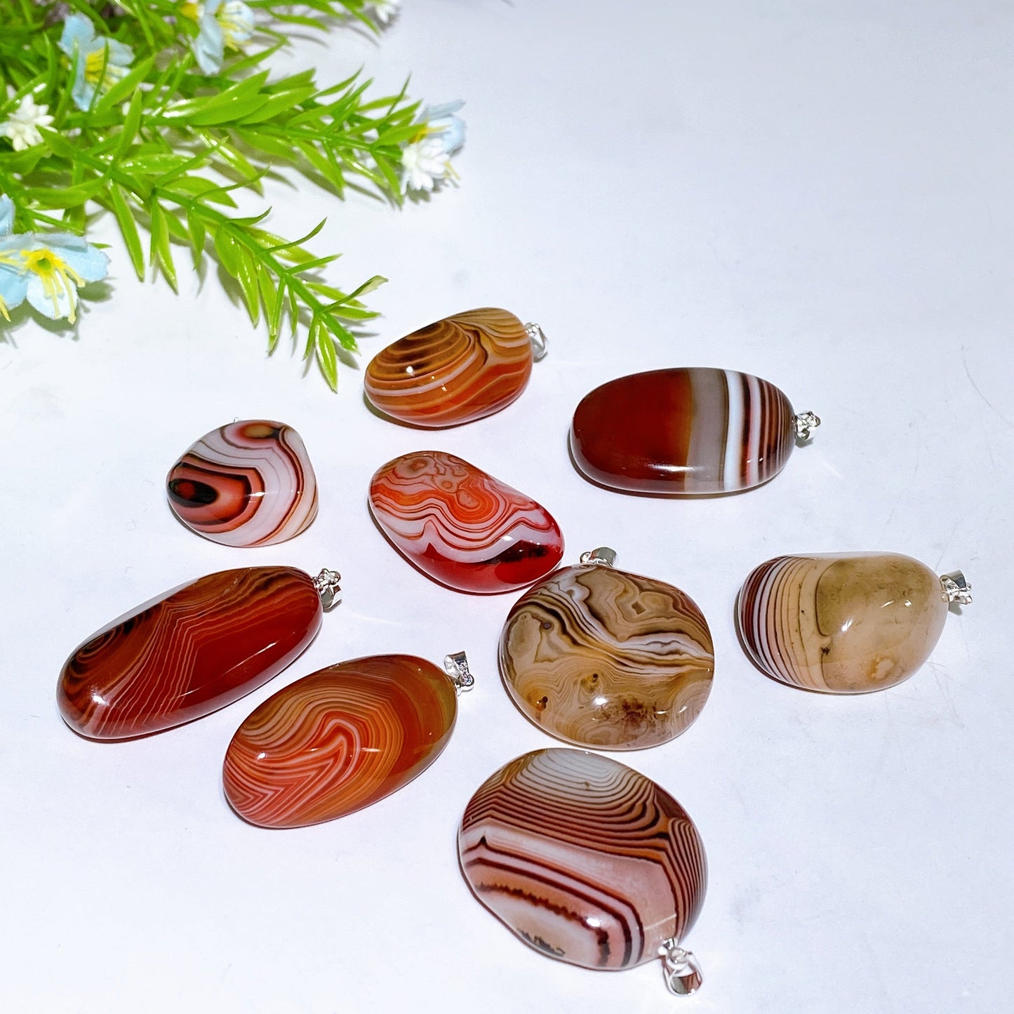 1.0"-1.8" Sardonyx Tumble Pendant Crystal Healing Bulk Wholesale