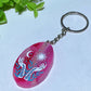 Agate Slab with Printing Keychain Crystal Healing Bulk Wholesale