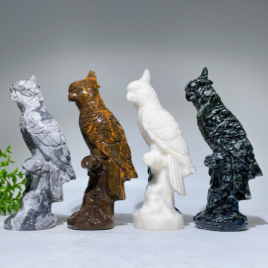 20cm Jade Parrot Crystal Healing Carving Bulk Wholesale