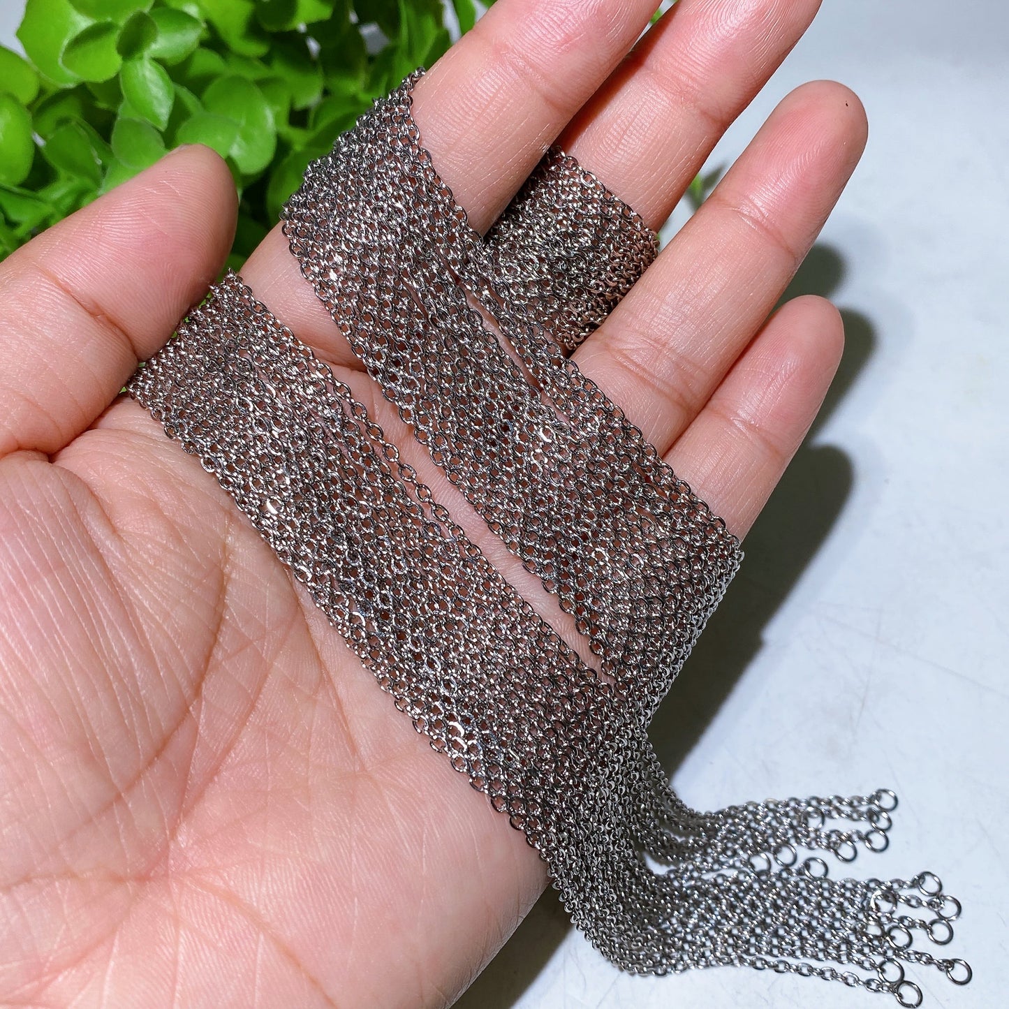 45cm 50cm 60cm Stainless Steel Necklace Crystal Healing Bulk Wholesale