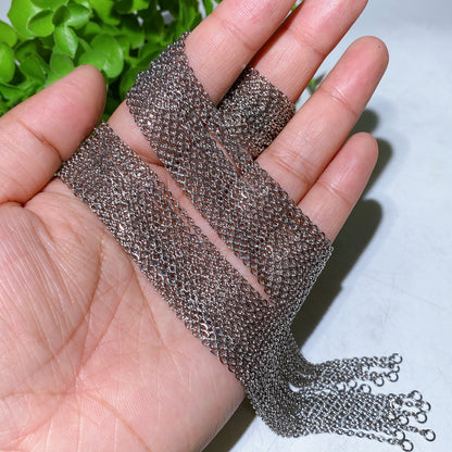 45cm 50cm 60cm Stainless Steel Necklace Crystal Healing Bulk Wholesale