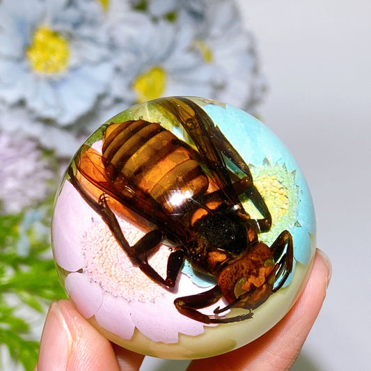 45mm Luminous Resin with Insect Free Form Crystal Healing Bulk Wholesale