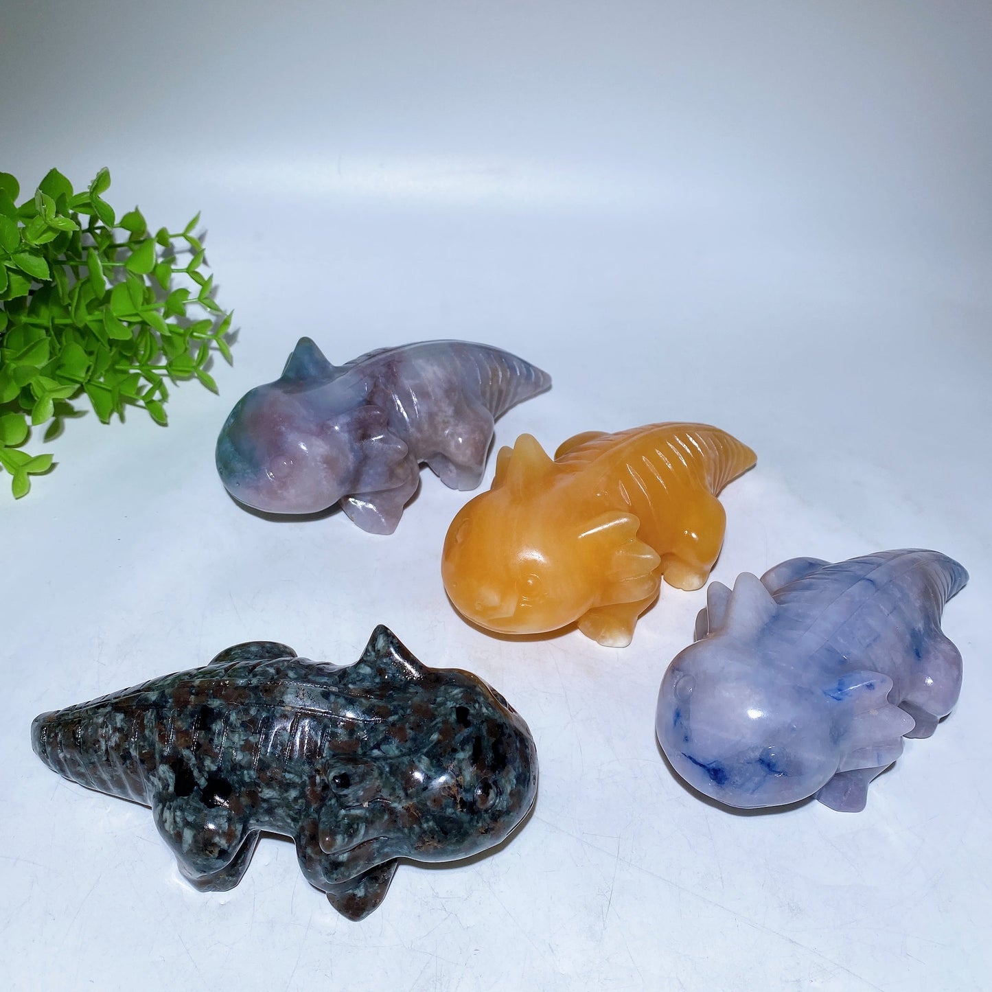 5.6" Crystal Salamander Carving Crystal Healing Bulk Wholesale