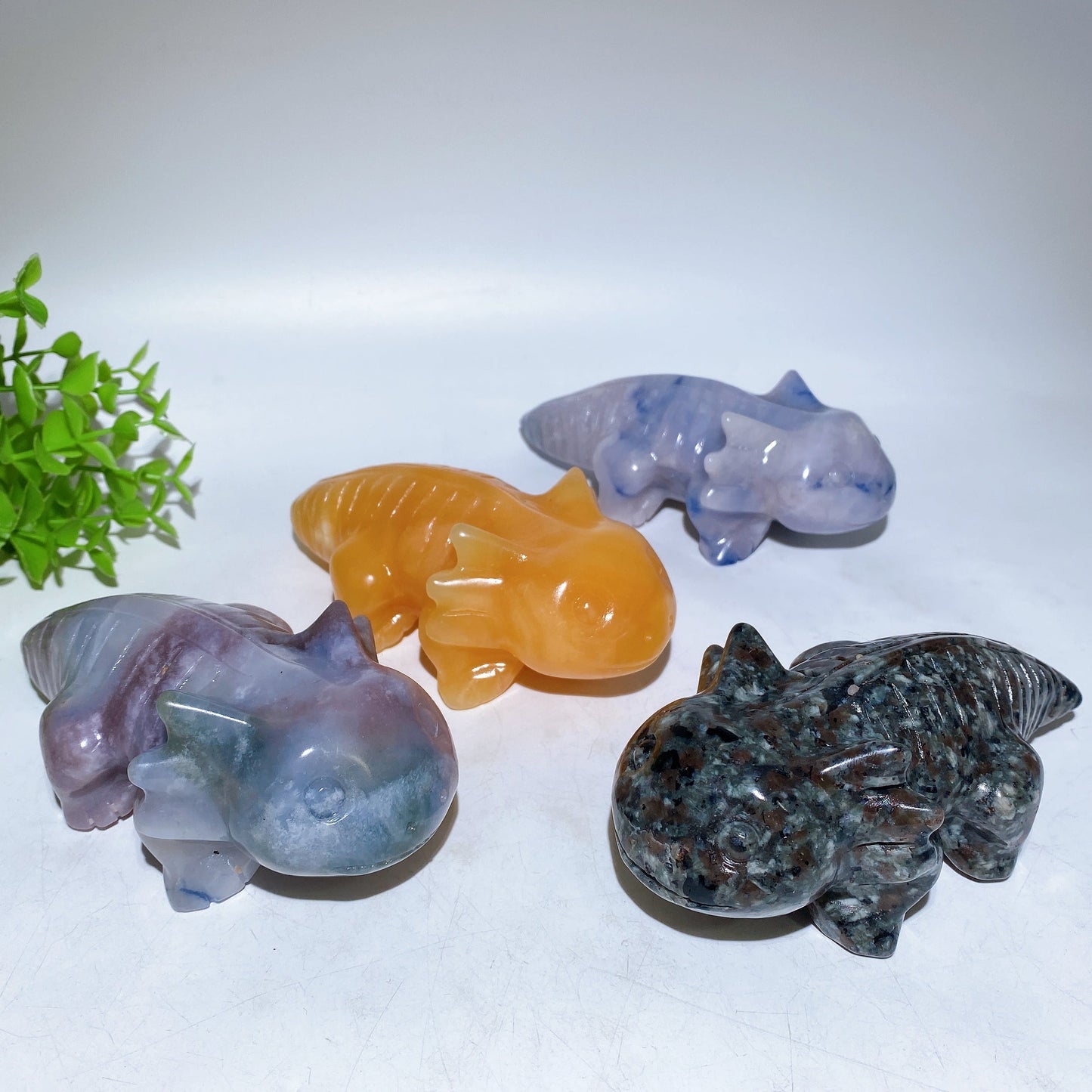 5.6" Crystal Salamander Carving Crystal Healing Bulk Wholesale