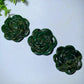 1.95" Emerald Rose Flower Carvings Bulk Wholesale