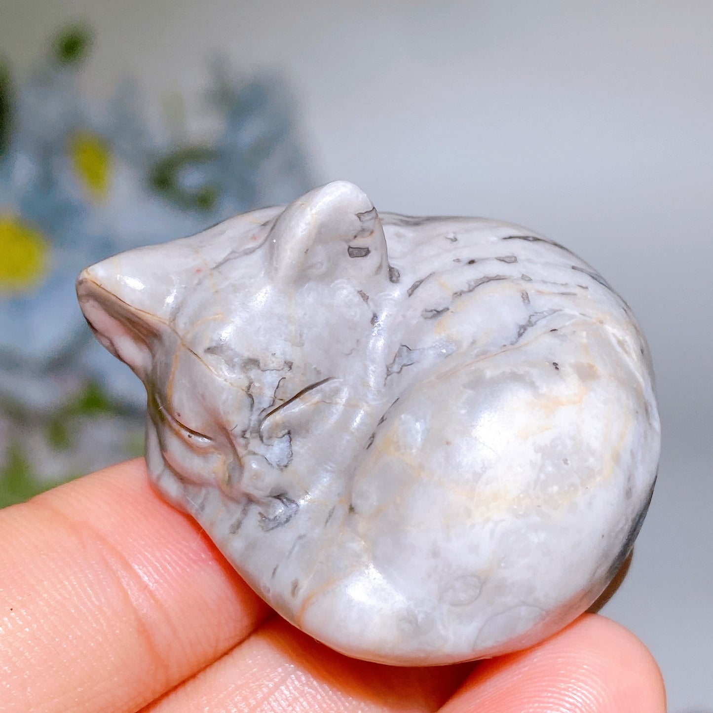 1.4" Crystal Cat Carving Crystal Healing Bulk Wholesale