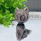 2.2" Mixed Crystal Cat Carvings Bulk Wholesale