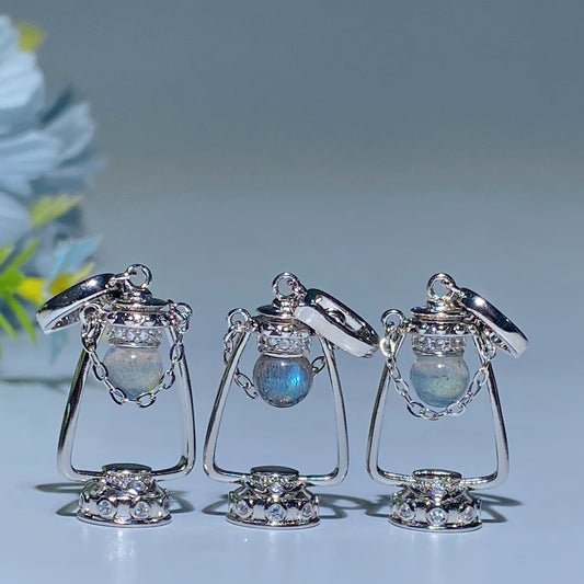 Labradorite Lamp Shape Pendant Crystal Healing Bulk Wholesale